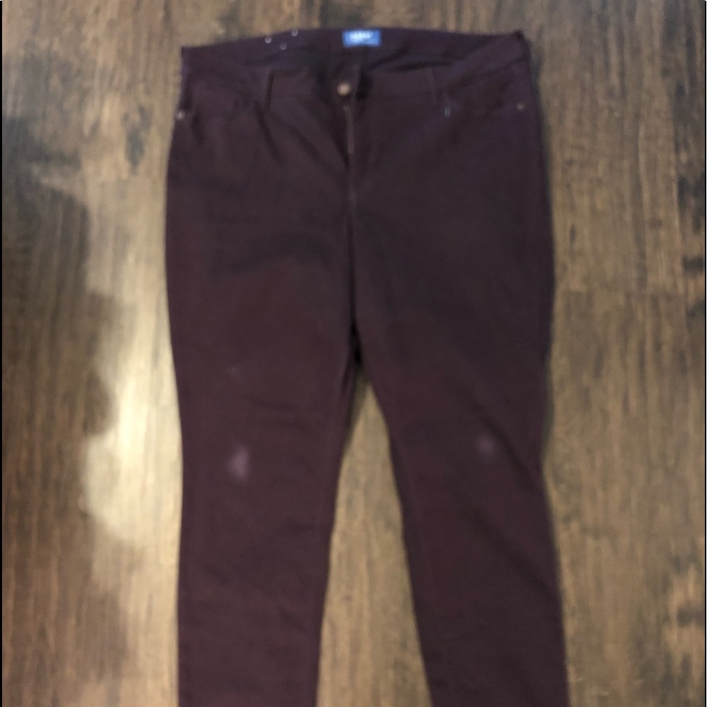Old Navy Burgundy Jeggings